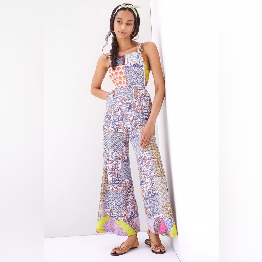Anthropology Let Me Be Patchwork Overalls *Sold Out*